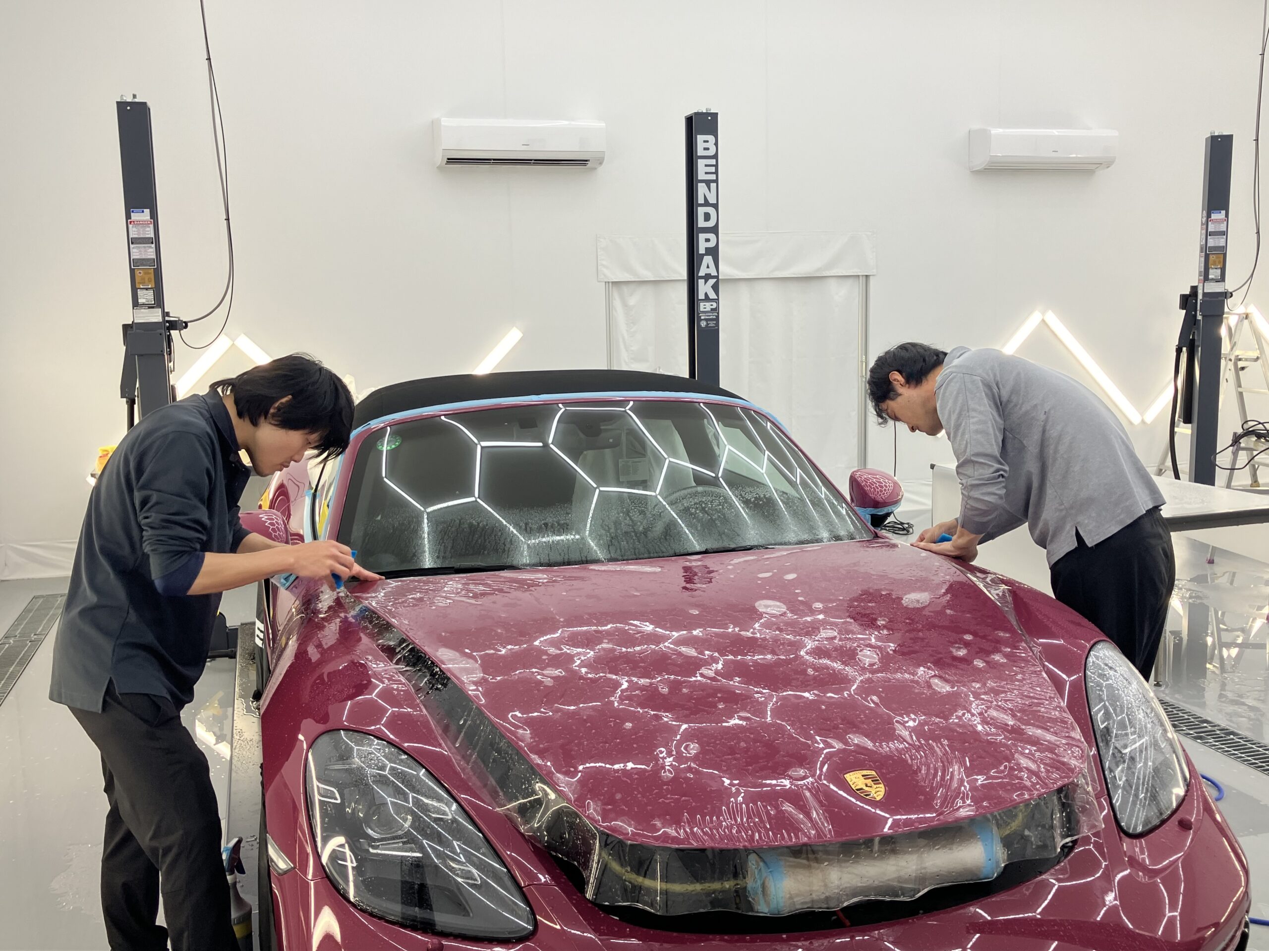 PPF（車両へのフィルム施工）の見学