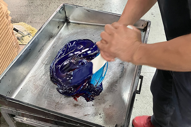 体験:インキ練り・色合わせでインキを作ろう